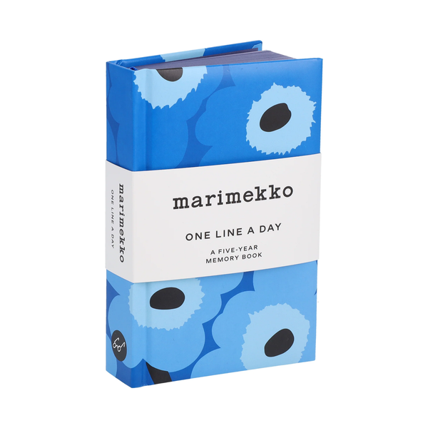 Marimekko One Line a Day (Blue Unikko) - A Five-Year Memory Book Chronicle Books Books - Guided Journals & Gift Books