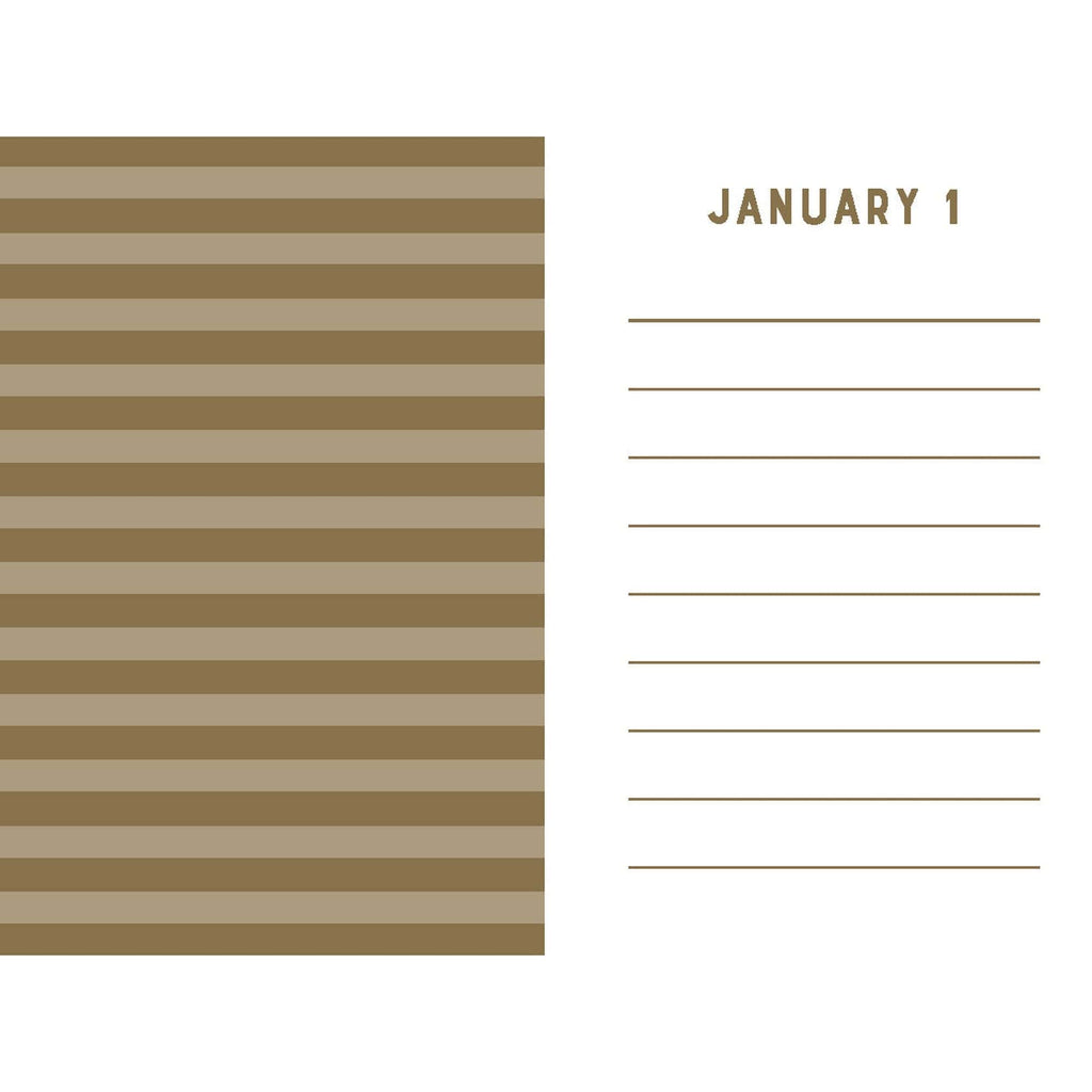 Navy Stripes Mini One Line a Day: A One-Year Memory Book Chronicle Books Books - Guided Journals & Gift Books
