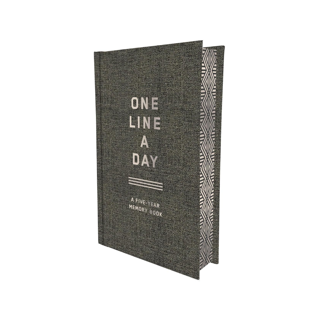 One Line A Day Charcoal Canvas Journal Chronicle Books Books - Guided Journals & Gift Books
