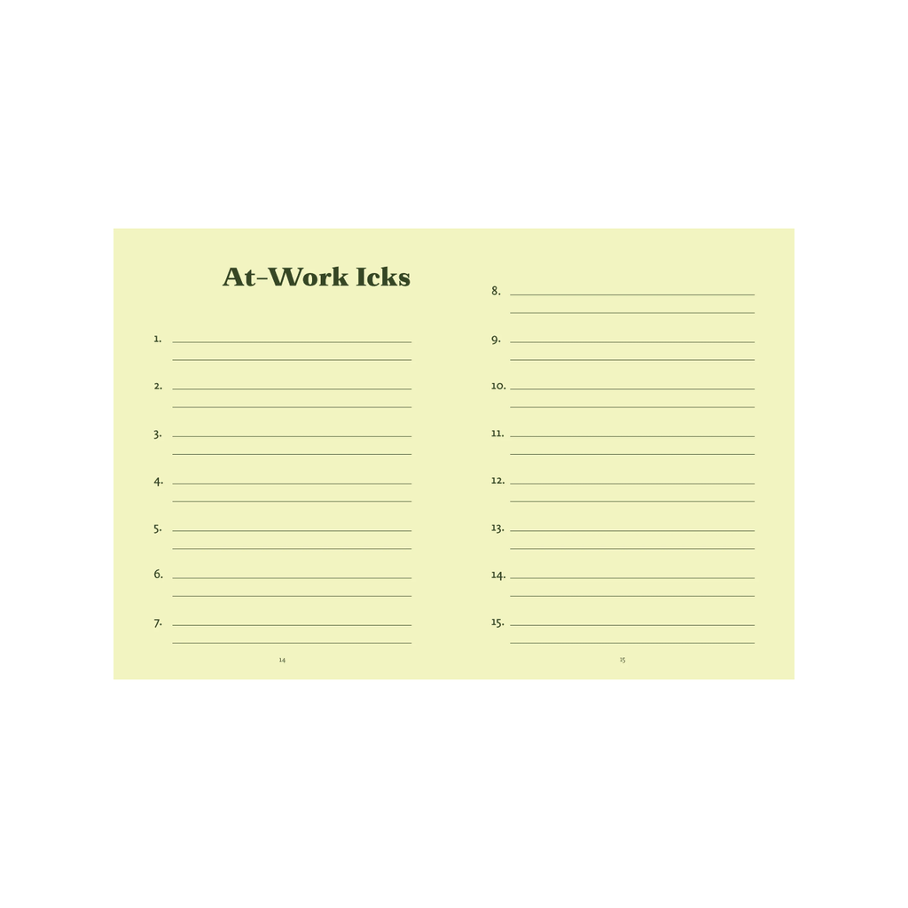 The Ick Journal Chronicle Books Books - Guided Journals & Gift Books