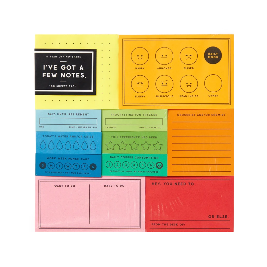 I've Got A Few Notes Tear Off Notepad Set – Urban General Store