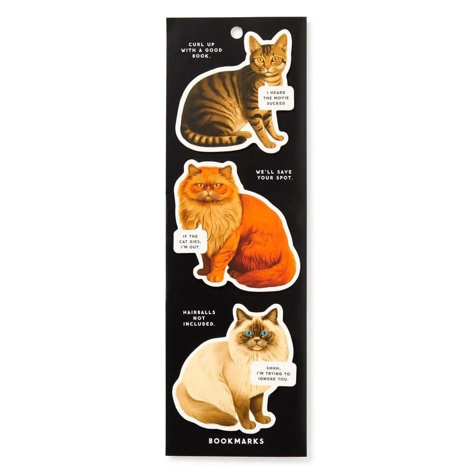 Moody Cats Magnetic Bookmark Set Chronicle Books - Brass Monkey Books - Bookmarks