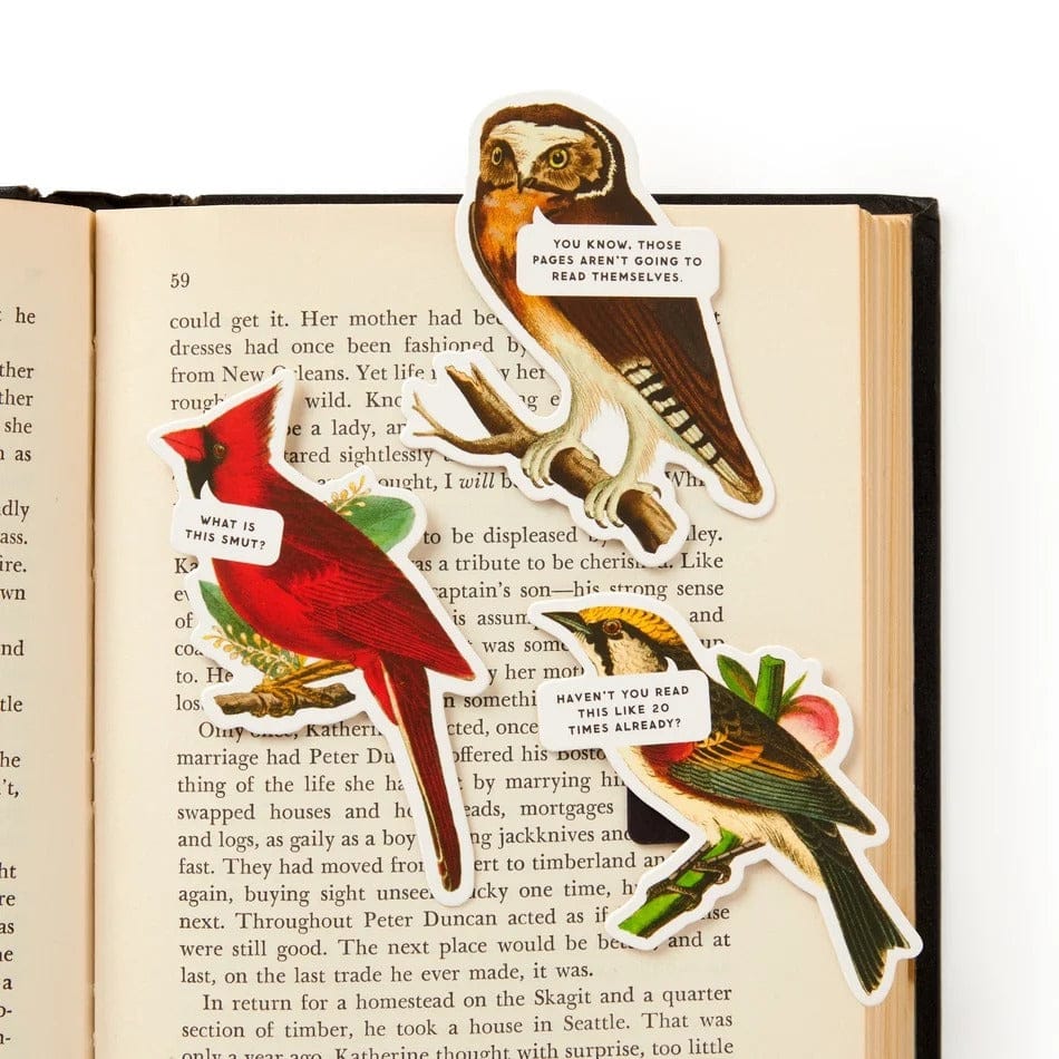 Salty Birds Magnetic Bookmark Set Chronicle Books - Brass Monkey Books - Bookmarks
