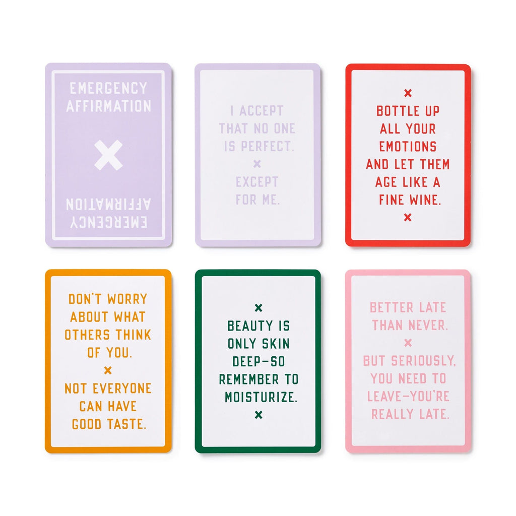 Emergency Affirmations For Exceptionally Stupid Days Card Deck Chronicle Books - Brass Monkey Books - Card Decks