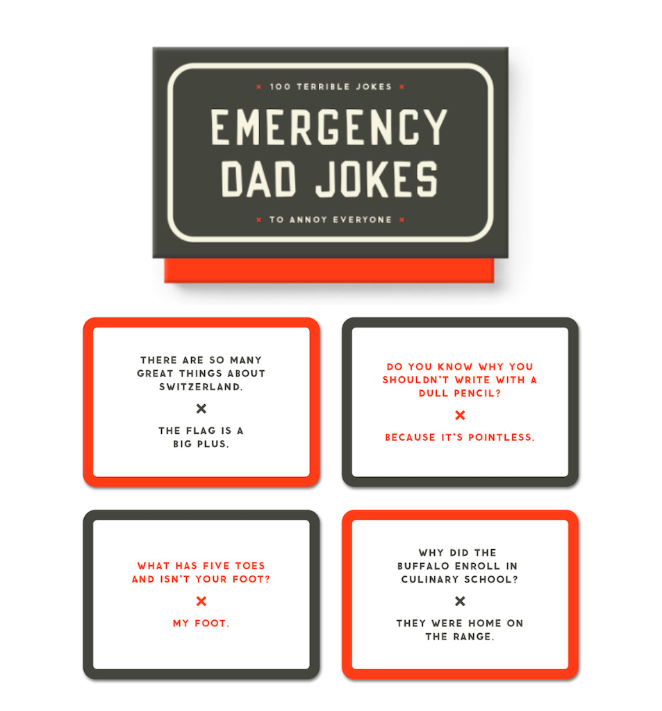 Emergency Dad Jokes Card Deck Chronicle Books - Brass Monkey Books - Card Decks