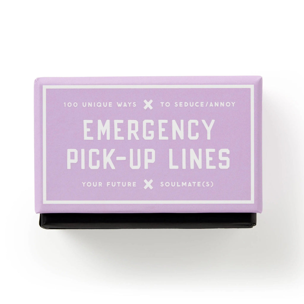 Emergency Pick-Up Lines Card Set Chronicle Books - Brass Monkey Books - Card Decks