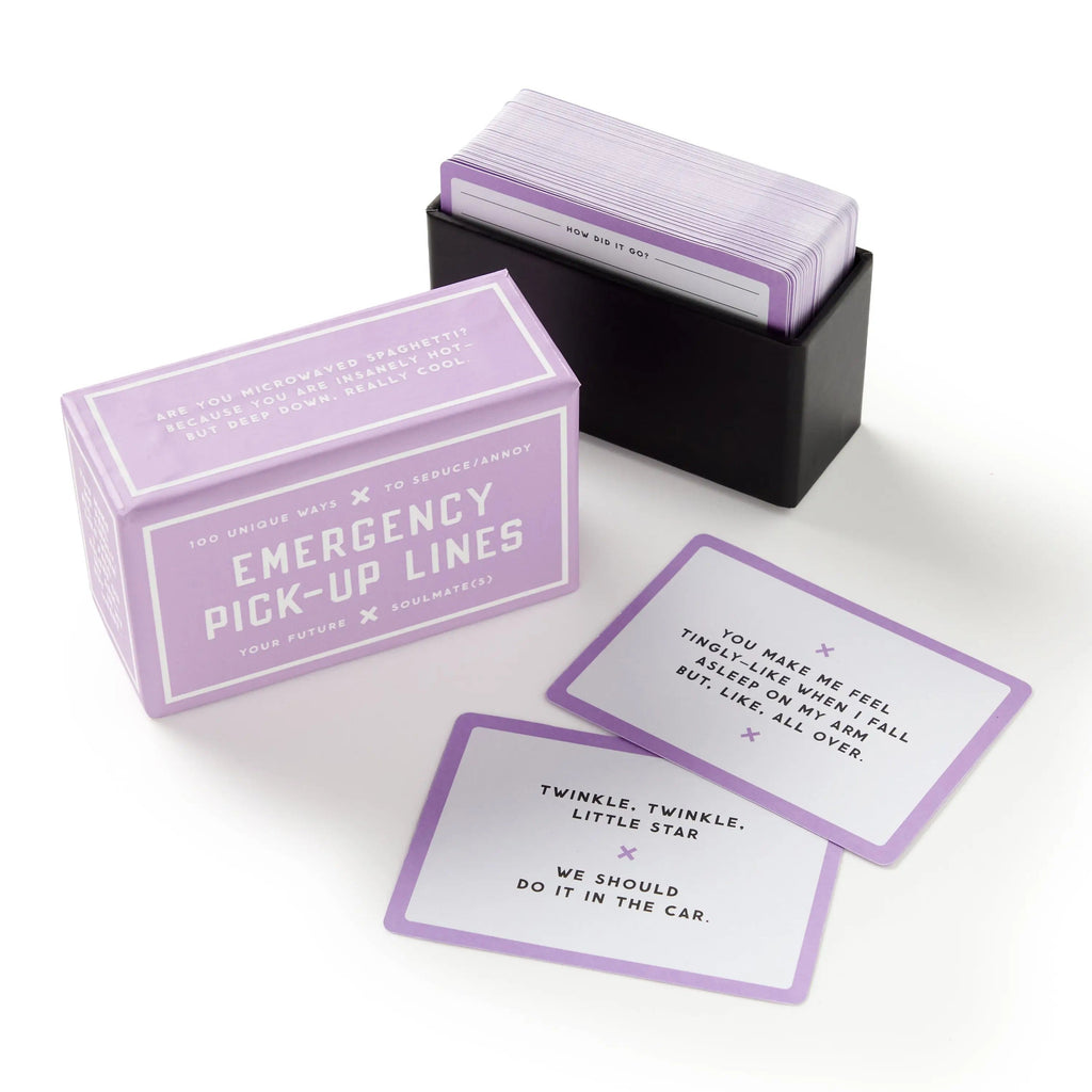 Emergency Pick-Up Lines Card Set Chronicle Books - Brass Monkey Books - Card Decks