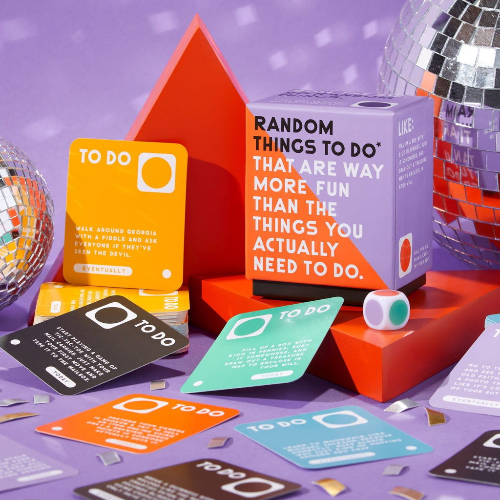 Random Things To Do Box Chronicle Books - Brass Monkey Books - Card Decks