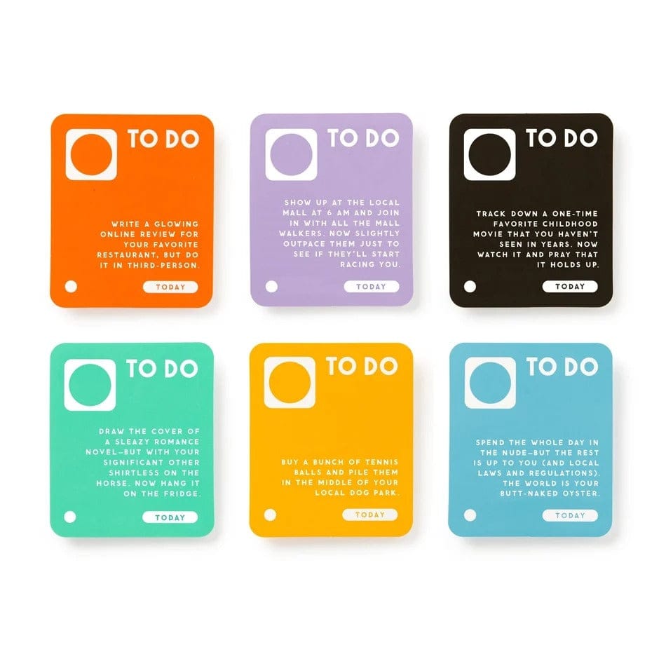 Random Things To Do Box Chronicle Books - Brass Monkey Books - Card Decks