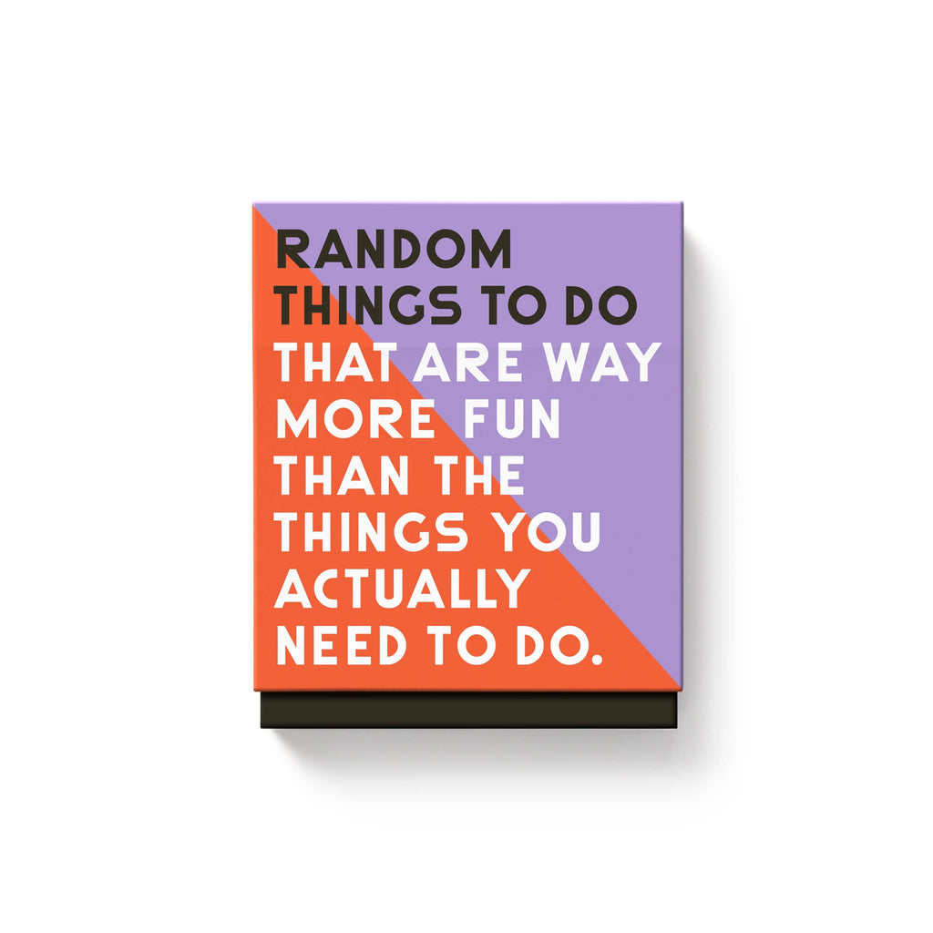 Random Things To Do Box Chronicle Books - Brass Monkey Books - Card Decks