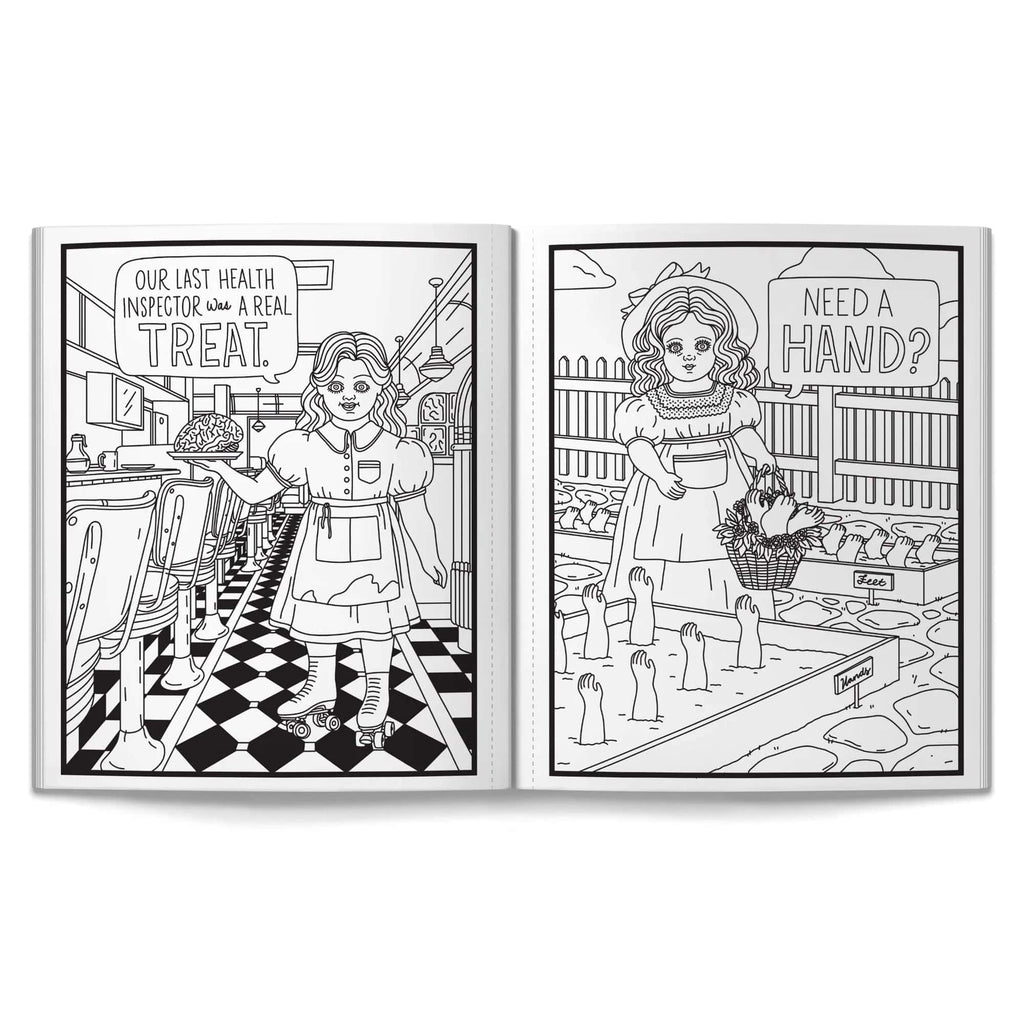 Haunted Dolls Coloring Book Chronicle Books - Brass Monkey Books - Coloring