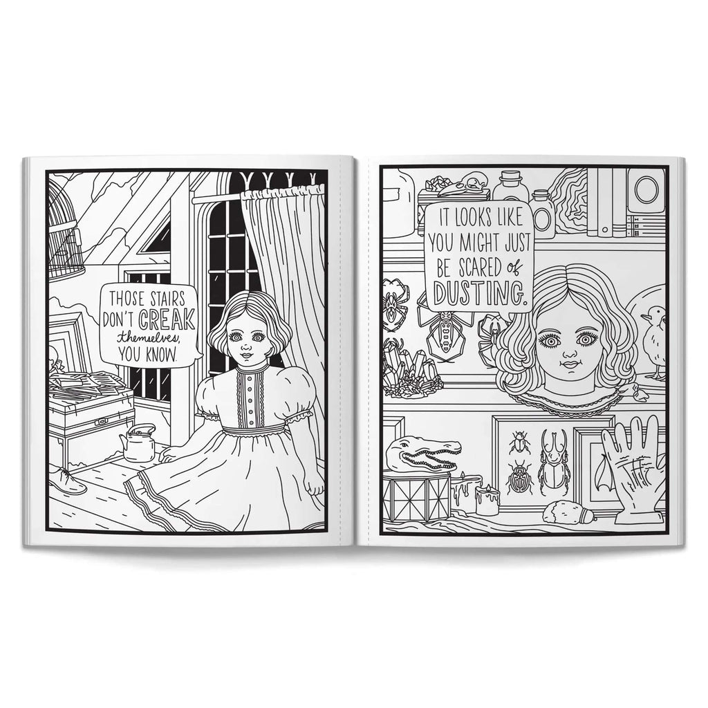 Haunted Dolls Coloring Book Chronicle Books - Brass Monkey Books - Coloring