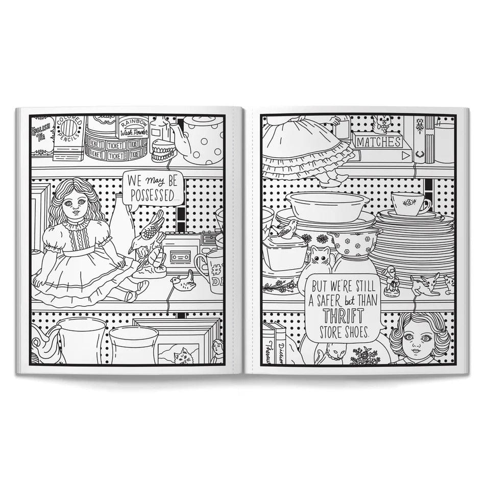 Haunted Dolls Coloring Book Chronicle Books - Brass Monkey Books - Coloring