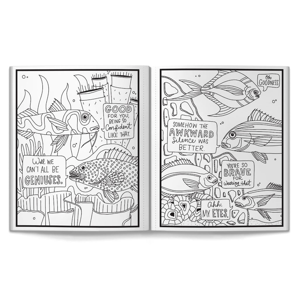 Judgy Fish Coloring Book Chronicle Books - Brass Monkey Books - Coloring