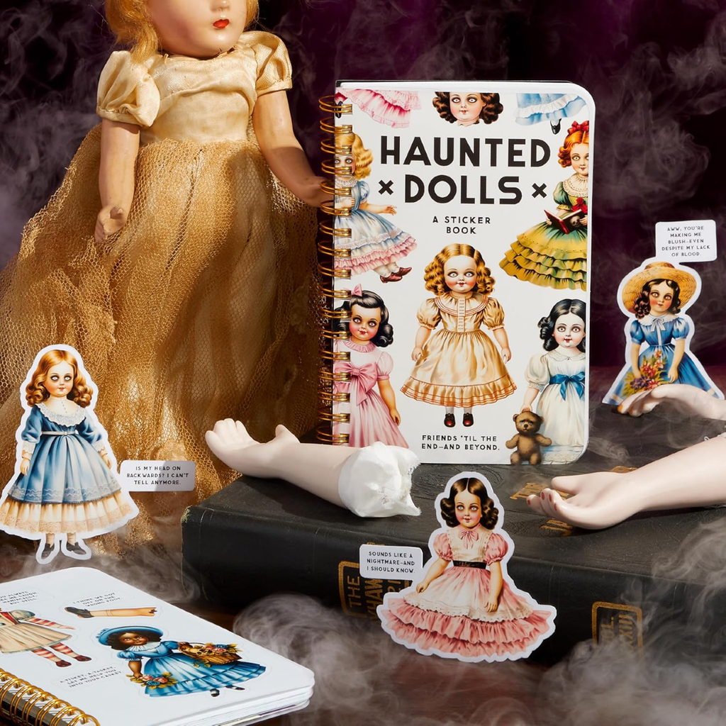 Haunted Dolls Sticker Book Chronicle Books - Brass Monkey Books