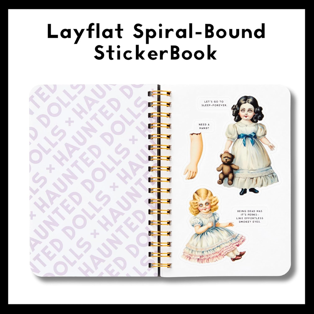 Haunted Dolls Sticker Book Chronicle Books - Brass Monkey Books