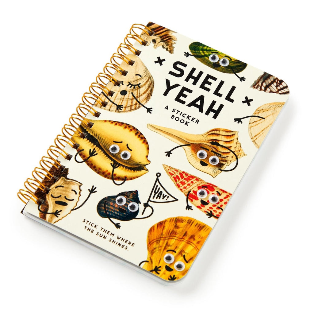 Shell Yeah Googly Eyes Seashell Sticker Book Chronicle Books - Brass Monkey Books