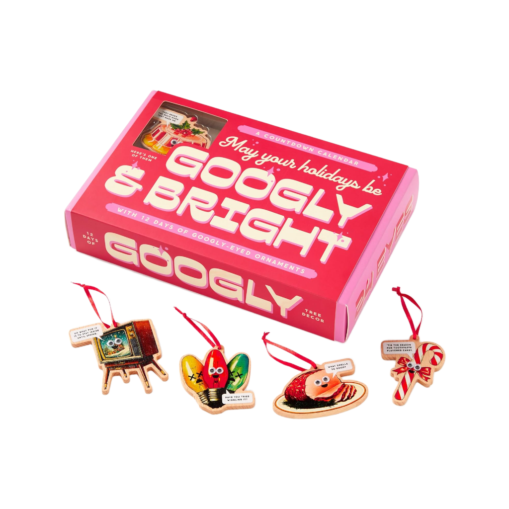 Googly And Bright Holiday Ornament Countown Calendar Chronicle Books - Brass Monkey Holiday