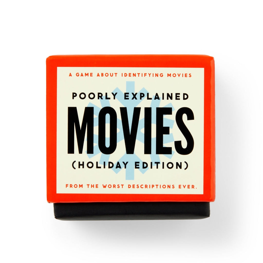 Mini Poorly Explained Movies Game - Holiday Edition Chronicle Books - Brass Monkey Toys & Games - Puzzles & Games - Games