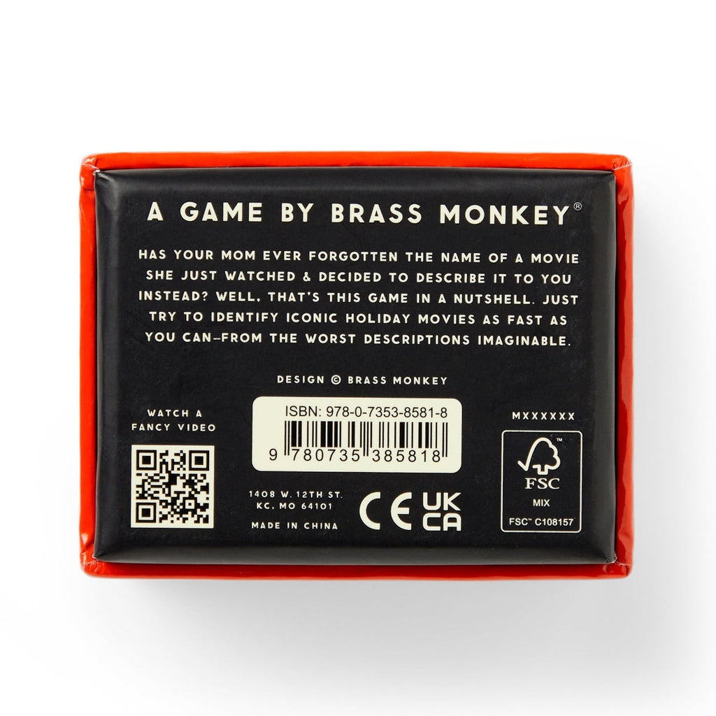 Mini Poorly Explained Movies Game - Holiday Edition Chronicle Books - Brass Monkey Toys & Games - Puzzles & Games - Games