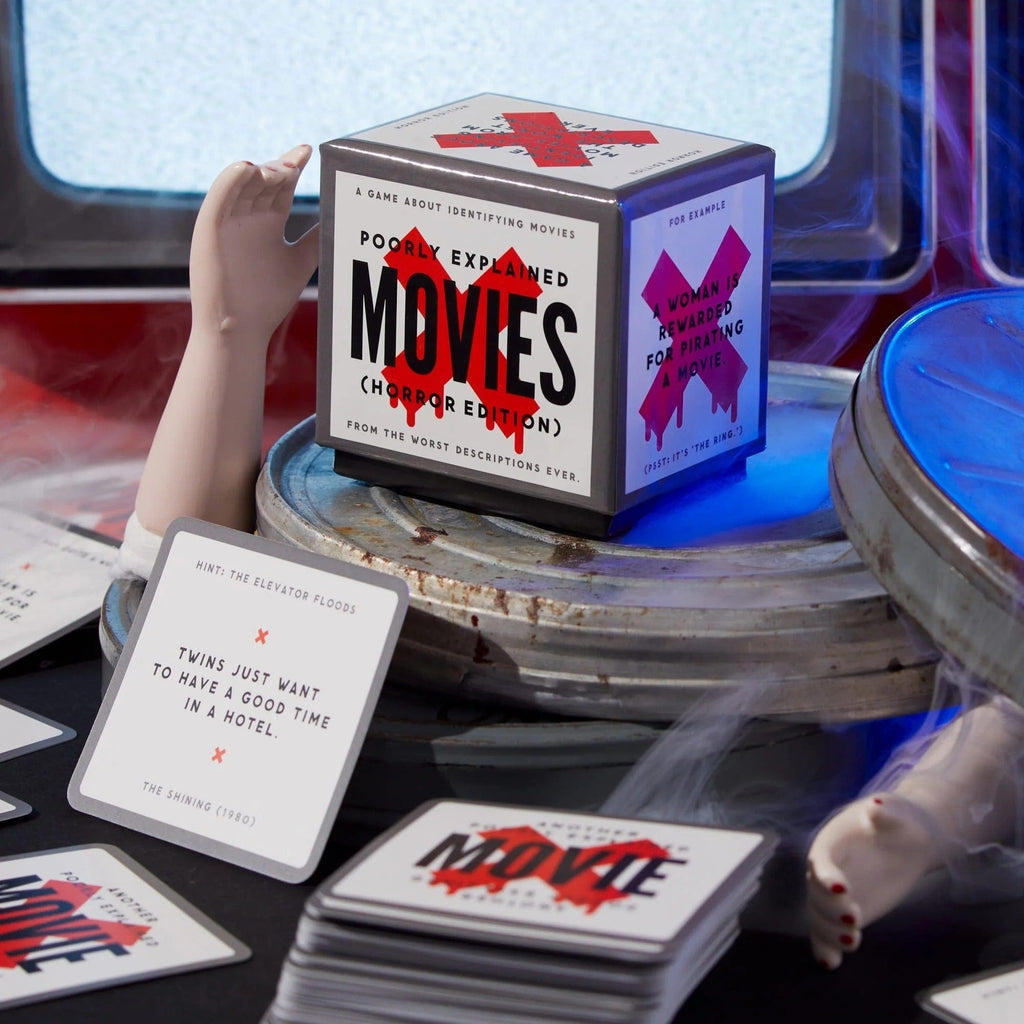 Mini Poorly Explained Movies Game - Horror Edition Chronicle Books - Brass Monkey Toys & Games - Puzzles & Games - Games