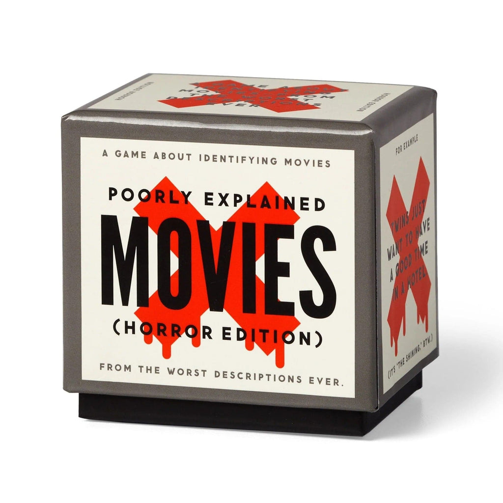 Mini Poorly Explained Movies Game - Horror Edition Chronicle Books - Brass Monkey Toys & Games - Puzzles & Games - Games