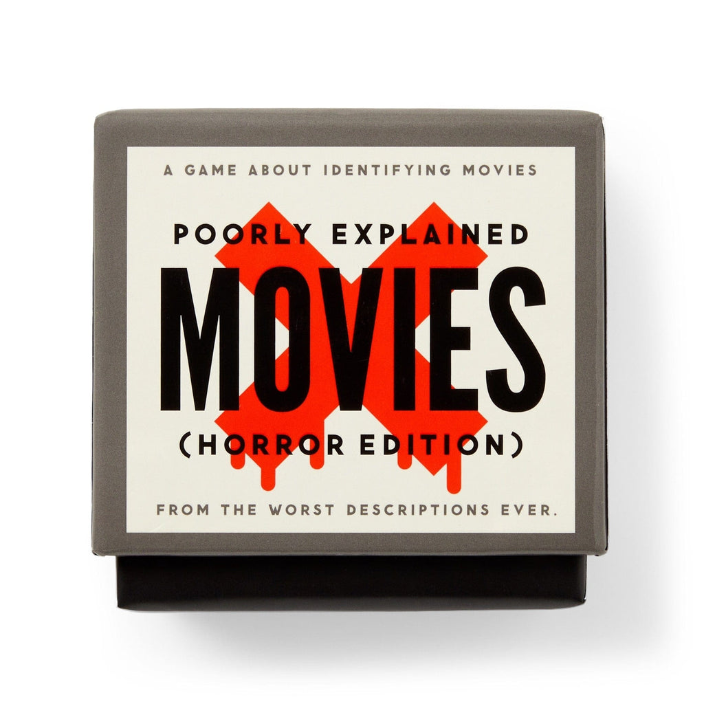 Mini Poorly Explained Movies Game - Horror Edition Chronicle Books - Brass Monkey Toys & Games - Puzzles & Games - Games