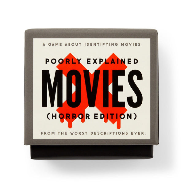 Mini Poorly Explained Movies Game - Horror Edition Chronicle Books - Brass Monkey Toys & Games - Puzzles & Games - Games