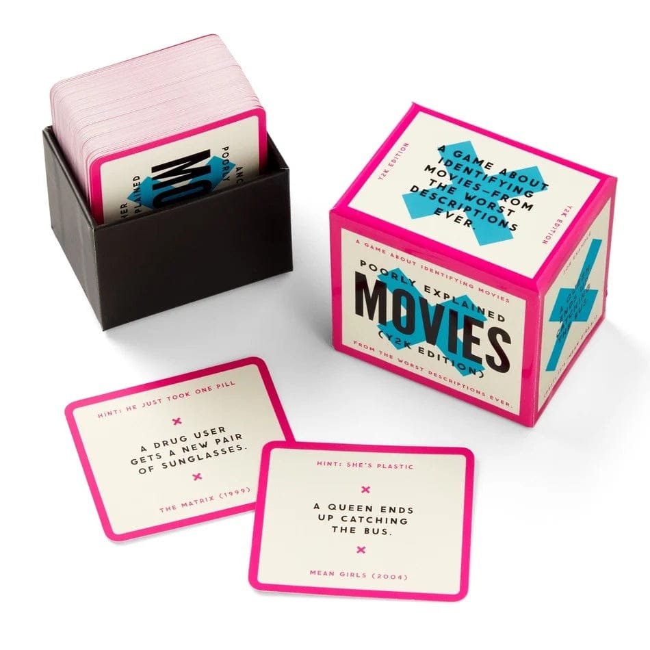 Mini Poorly Explained Movies Game - Y2K Edition Chronicle Books - Brass Monkey Toys & Games - Puzzles & Games - Games