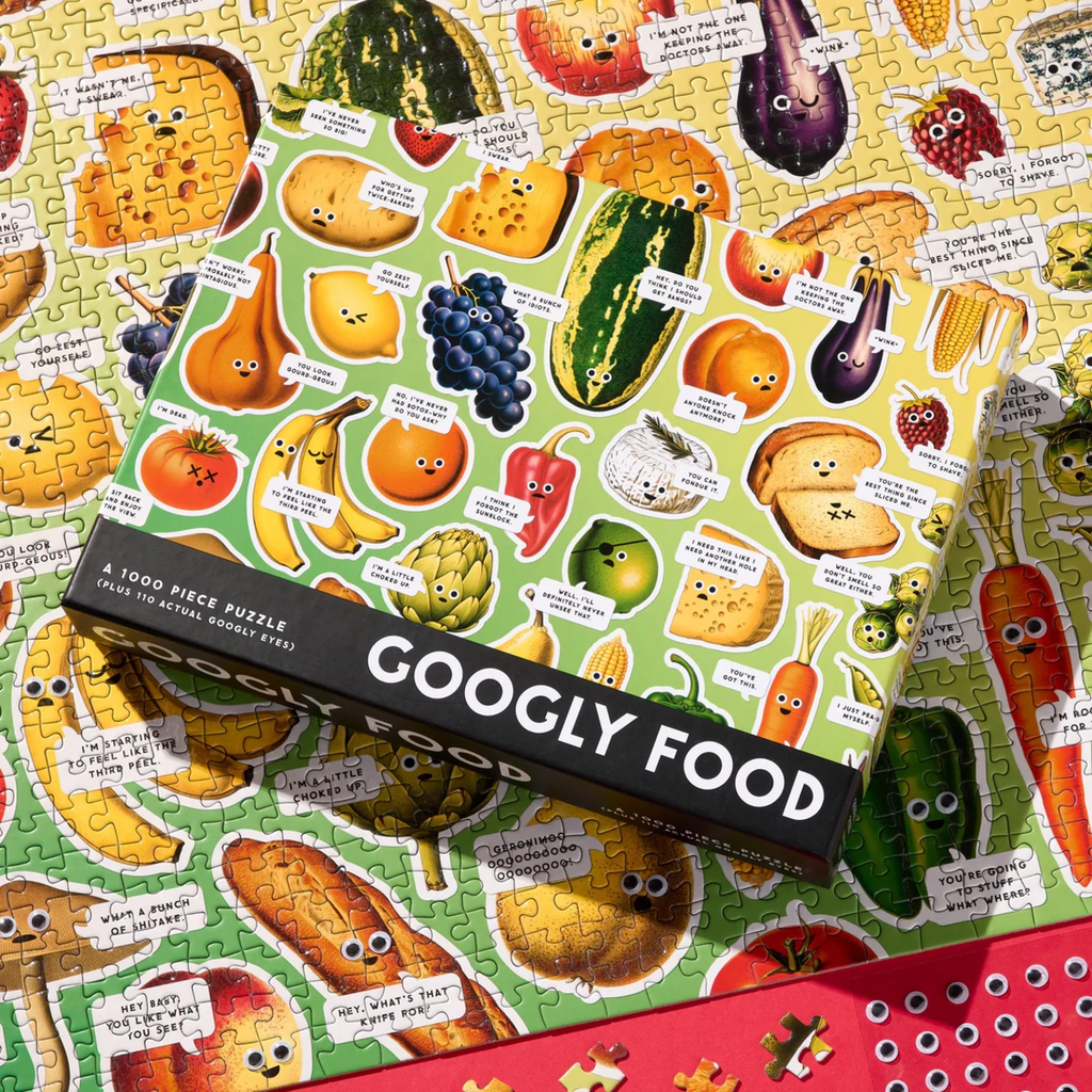 Googly Food 1000 Piece Jigsaw Puzzle Chronicle Books - Brass Monkey Toys & Games - Puzzles & Games - Jigsaw Puzzles