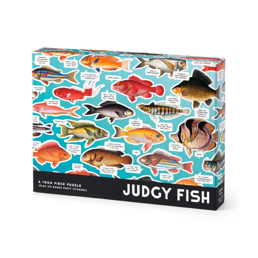Judgy Fish 1000 Piece Jigsaw Puzzle Chronicle Books - Brass Monkey Toys & Games - Puzzles & Games - Jigsaw Puzzles