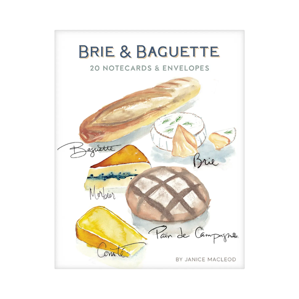 Brie & Baguette Notecards & Envelopes Chronicle Books Cards - Boxed Cards - Notecards