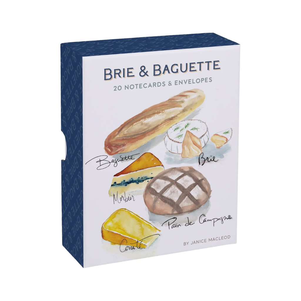 Brie & Baguette Notecards & Envelopes Chronicle Books Cards - Boxed Cards - Notecards