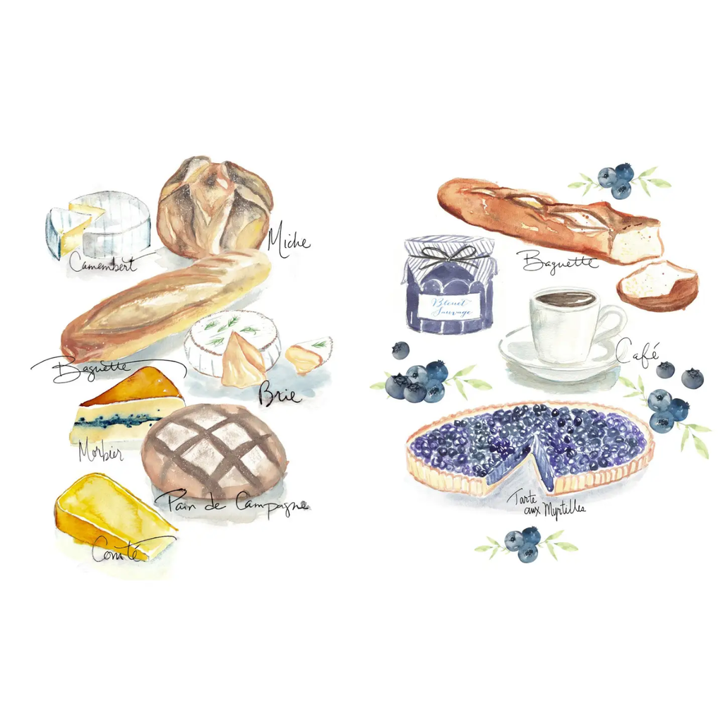 Brie & Baguette Notecards & Envelopes Chronicle Books Cards - Boxed Cards - Notecards