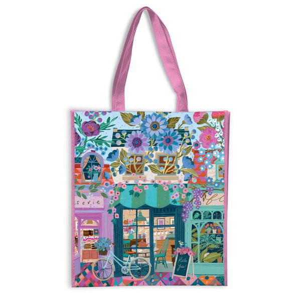 Open For Blossoms Reusable Shopping Bag Chronicle Books - Galison Apparel & Accessories - Bags - Reusable Shoppers & Tote Bags