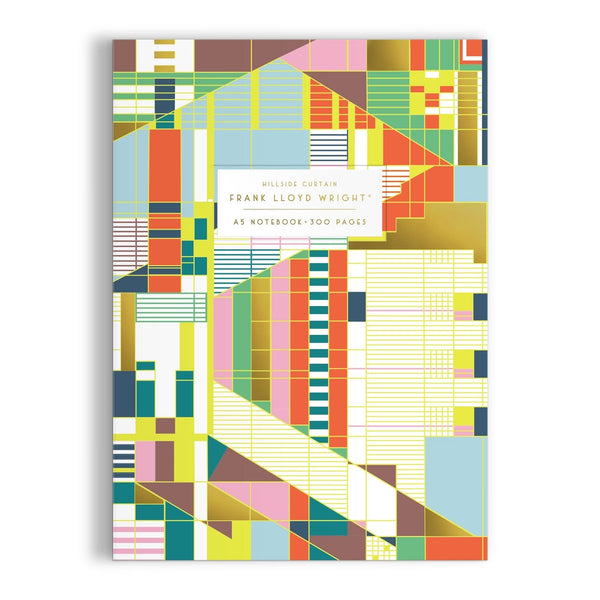 Frank Lloyd Wright Hillside Curtain Premium A5 Notebook Chronicle Books - Galison Books - Blank Notebooks & Journals
