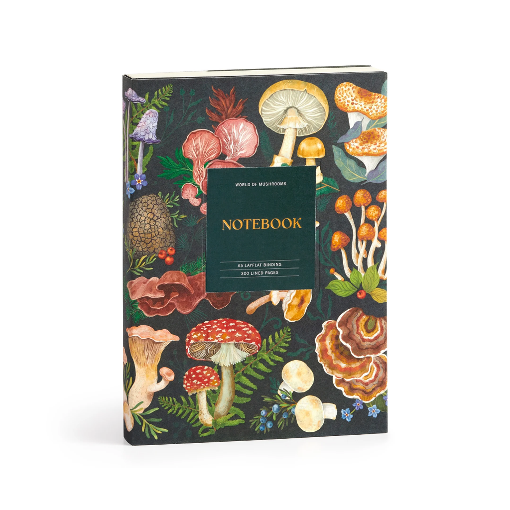 World Of Mushrooms Premium Softcover A5 Notebook Chronicle Books - Galison Books - Blank Notebooks & Journals