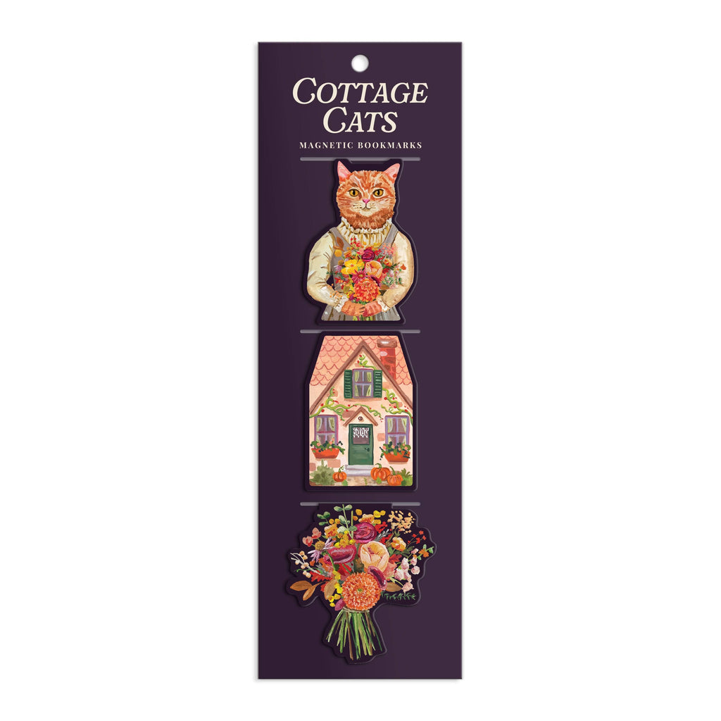 Cottage Cats Magnetic Bookmarks Chronicle Books - Galison Books - Bookmarks