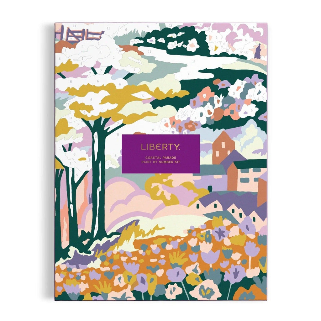 Liberty Coastal Parade 9 x 12" Paint by Number Kit Chronicle Books - Galison Toys & Games - Art & Drawing Toys