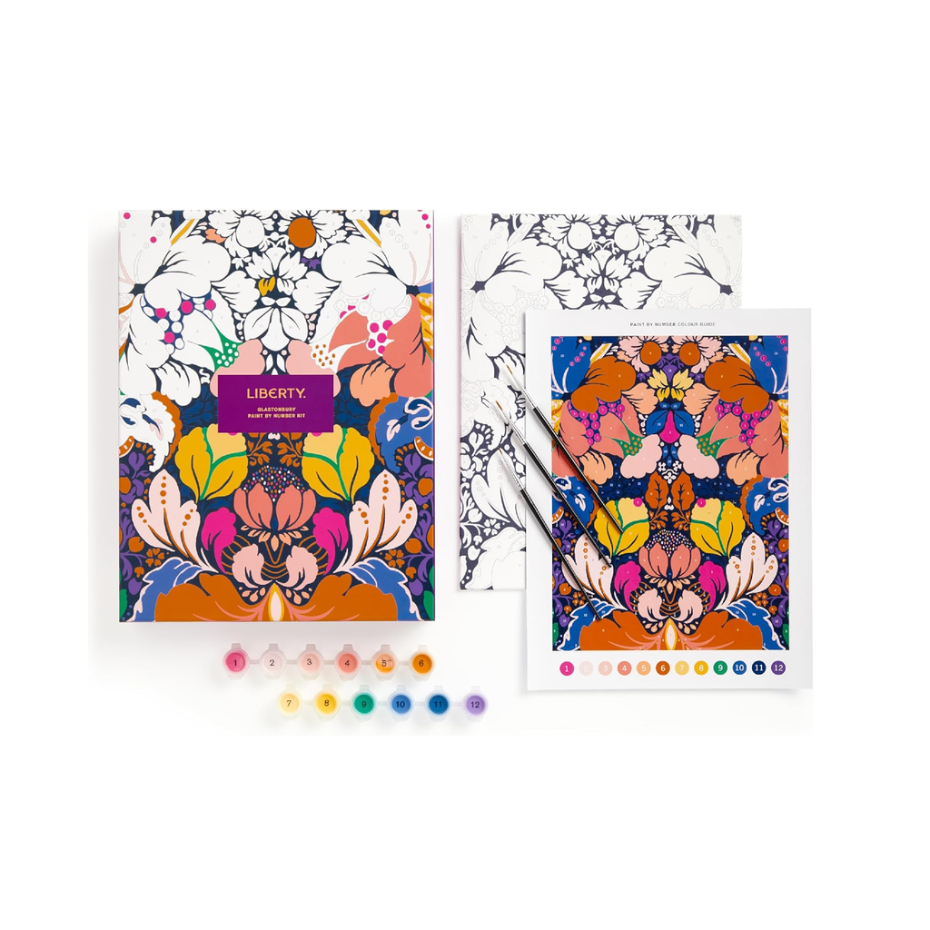 Liberty Glastonbury Paint By Number Kit Chronicle Books - Galison Toys & Games - Art & Drawing Toys