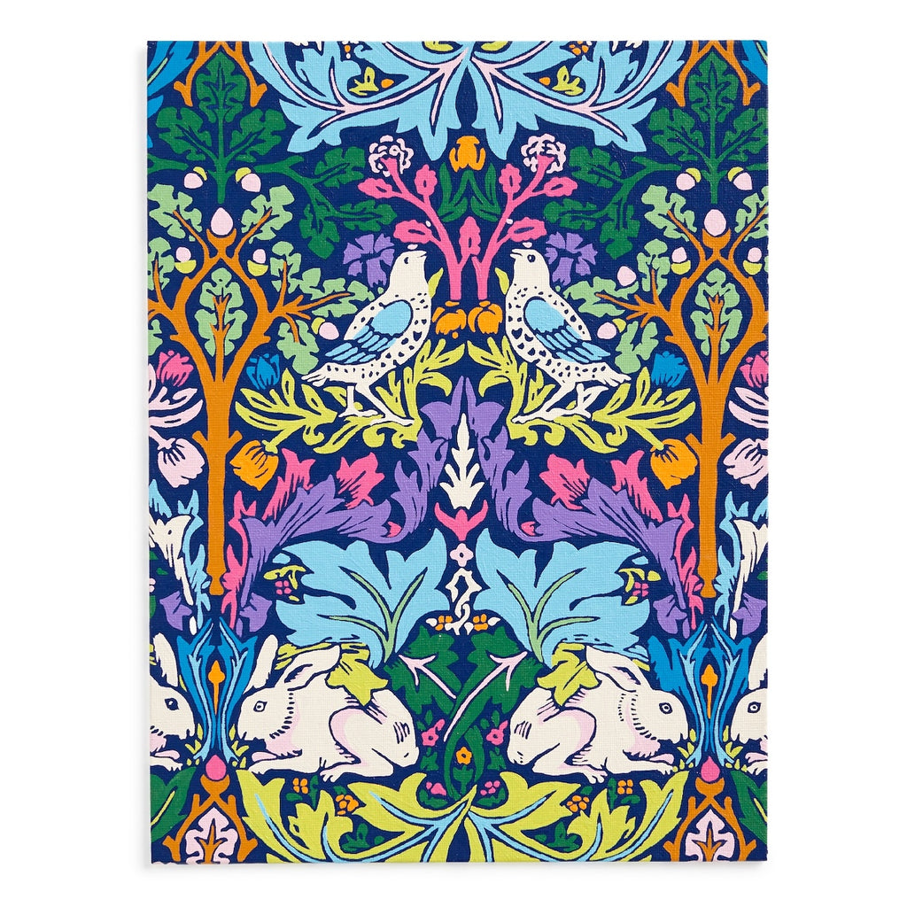 William Morris Brother Rabbit 9 x 12" Paint by Number Kit Chronicle Books - Galison Toys & Games - Art & Drawing Toys