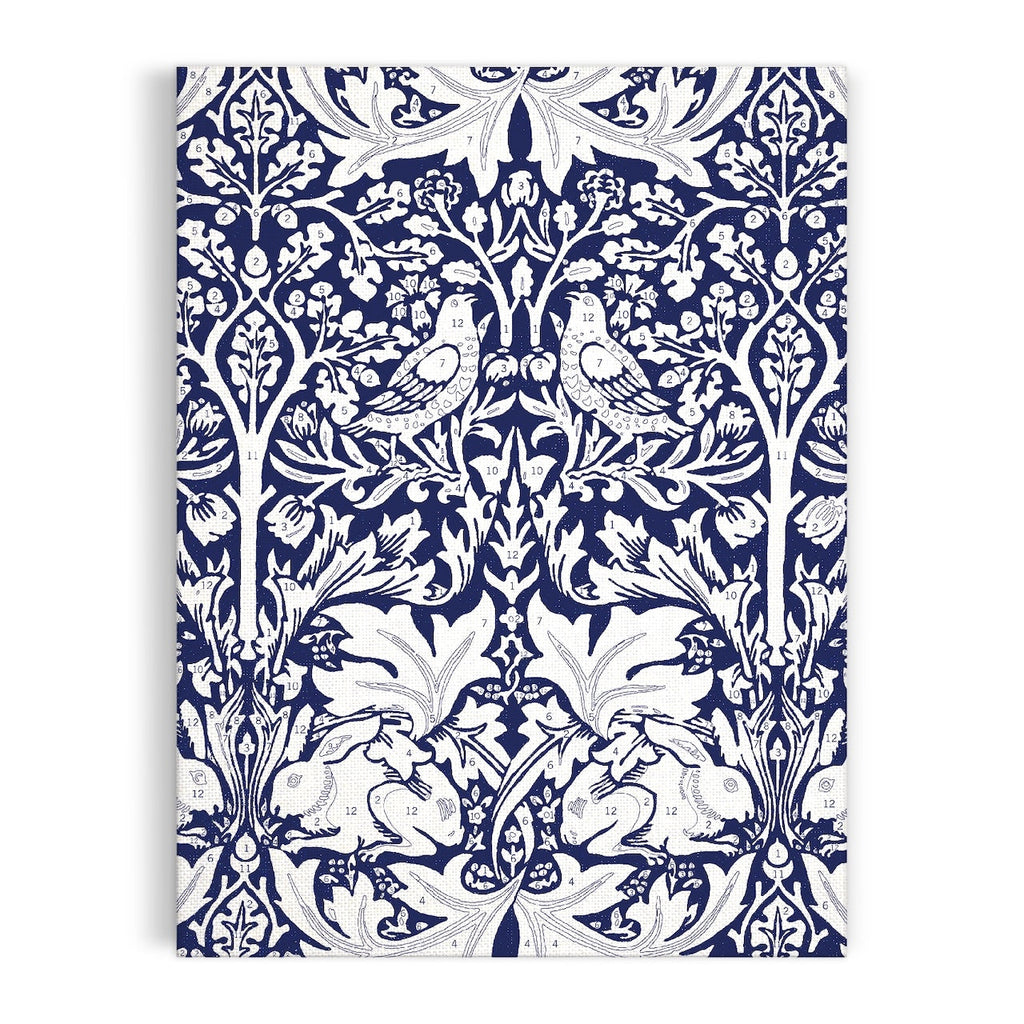William Morris Brother Rabbit 9 x 12" Paint by Number Kit Chronicle Books - Galison Toys & Games - Art & Drawing Toys