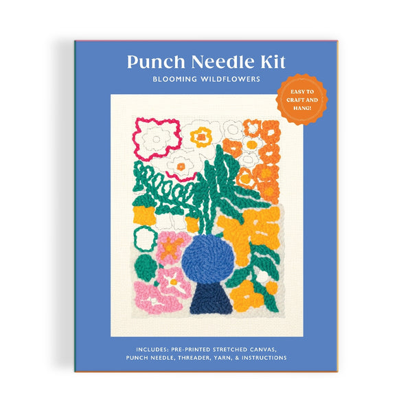 Blooming Wildflowers Punch Needle Kit Chronicle Books - Galison Toys & Games - Crafts & Hobbies - Needlecraft Kits