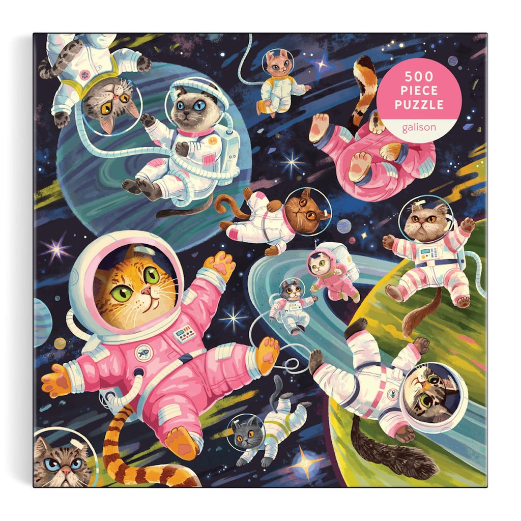 A Space Meowdyssey 500 Piece Jigsaw Puzzle Chronicle Books - Galison Toys & Games - Puzzles & Games - Jigsaw Puzzles