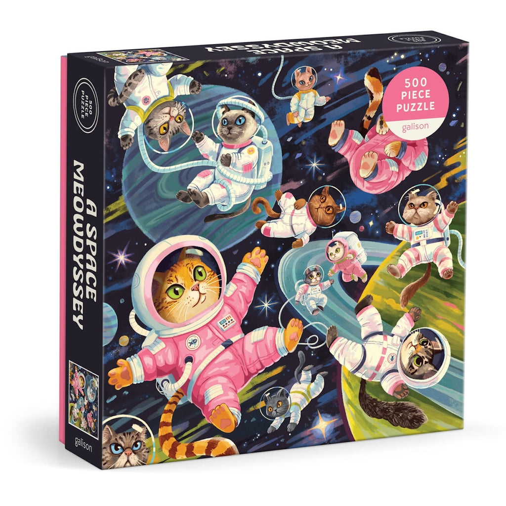 A Space Meowdyssey 500 Piece Jigsaw Puzzle Chronicle Books - Galison Toys & Games - Puzzles & Games - Jigsaw Puzzles