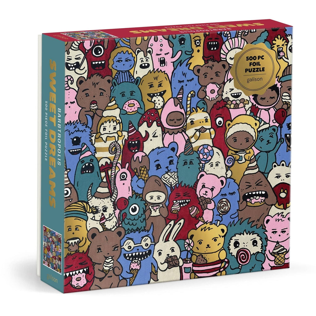Barbtropolis Sweet Dreams Foil 500 Piece Jigsaw Puzzle Chronicle Books - Galison Toys & Games - Puzzles & Games - Jigsaw Puzzles