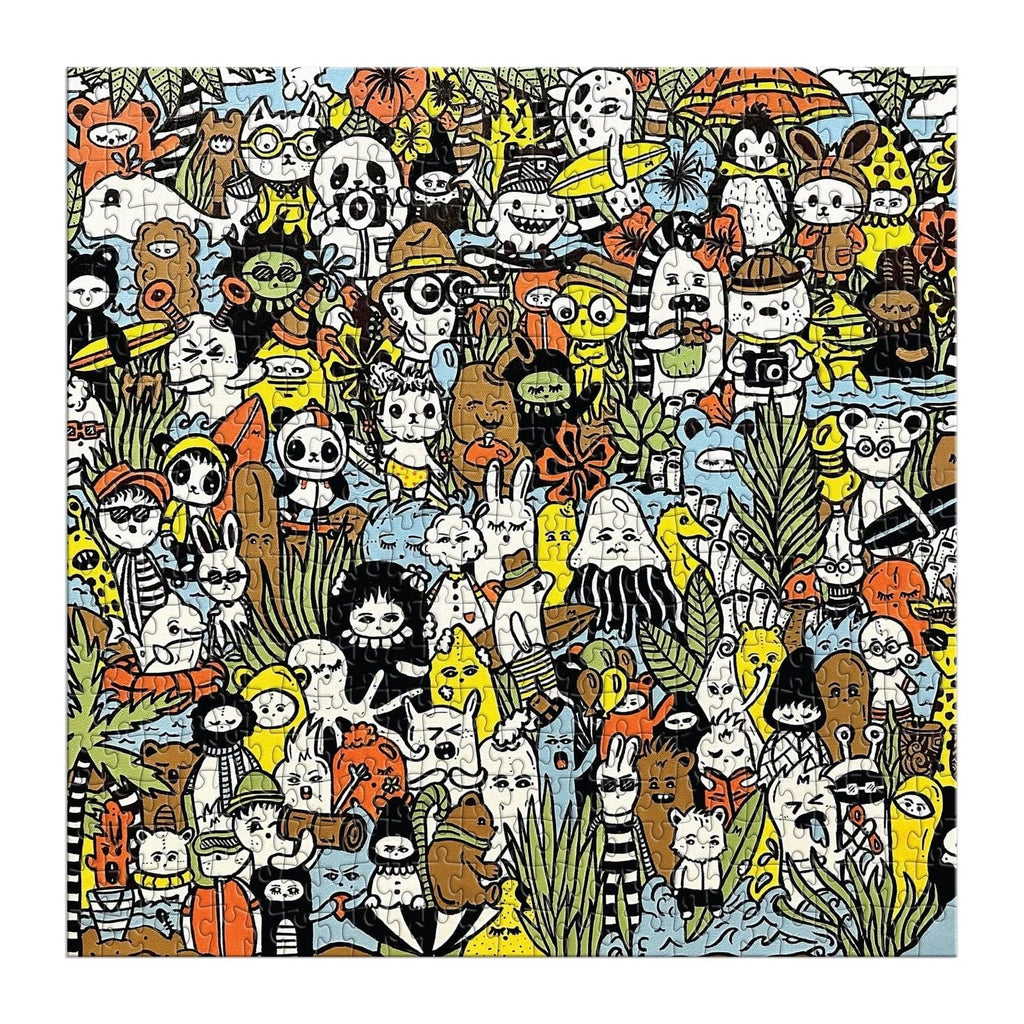 Barbtropolis Wild Nights 500 Piece Jigsaw Puzzle Chronicle Books - Galison Toys & Games - Puzzles & Games - Jigsaw Puzzles