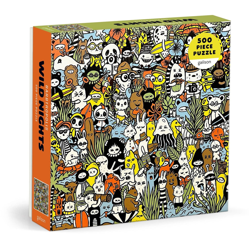 Barbtropolis Wild Nights 500 Piece Jigsaw Puzzle Chronicle Books - Galison Toys & Games - Puzzles & Games - Jigsaw Puzzles