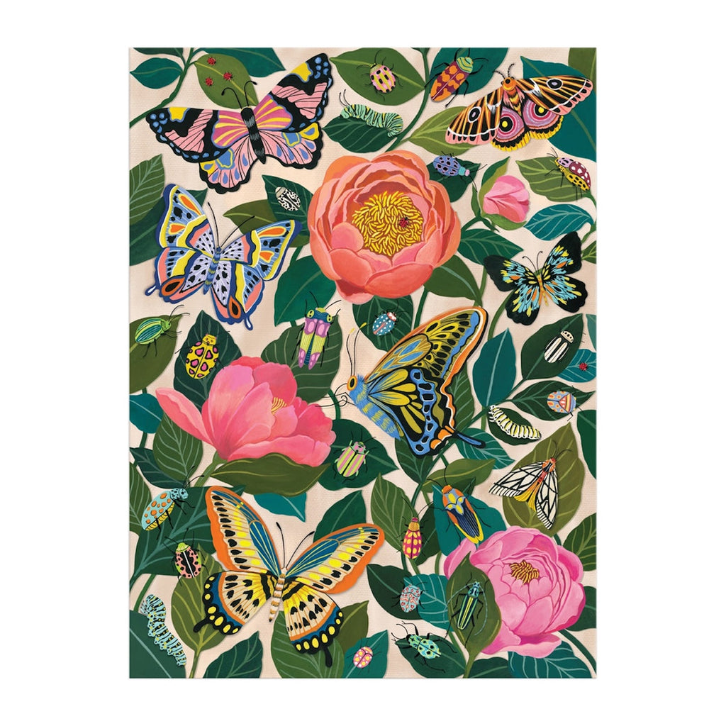 Between the Blooms 1000 Piece Foil Puzzle Chronicle Books - Galison Toys & Games - Puzzles & Games - Jigsaw Puzzles