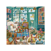 Bookshop Afternoon Foil 500 Piece Jigsaw Puzzle Chronicle Books - Galison Toys & Games - Puzzles & Games - Jigsaw Puzzles